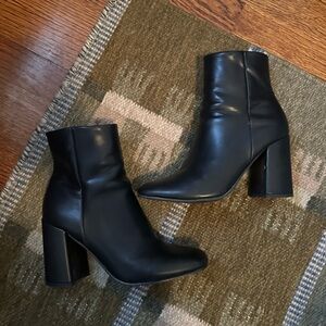 Madden Girl Women's Sleek Black Ankle Booties